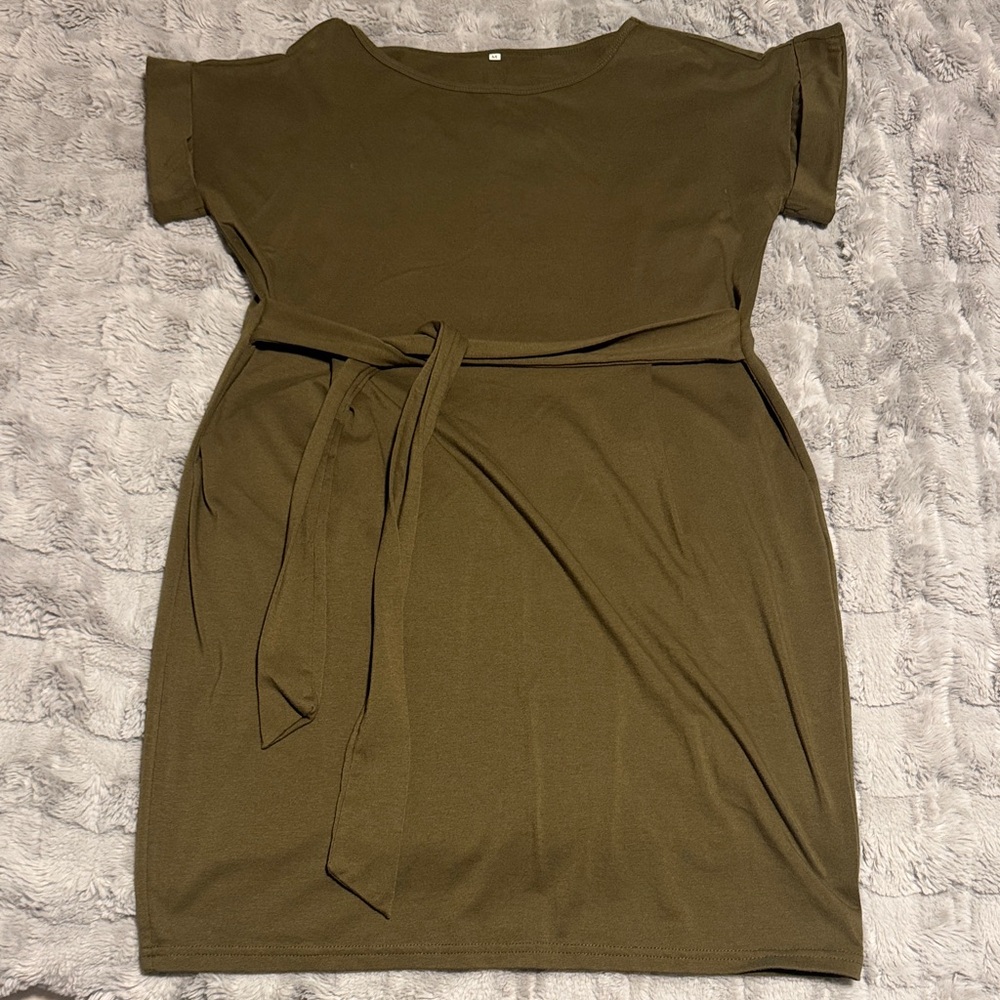 Olive Green Women's Dress
